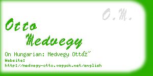 otto medvegy business card